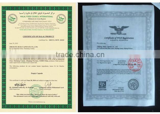 Empty Vegetable Capsule for Packing Medicine Powder and Granule Size 00