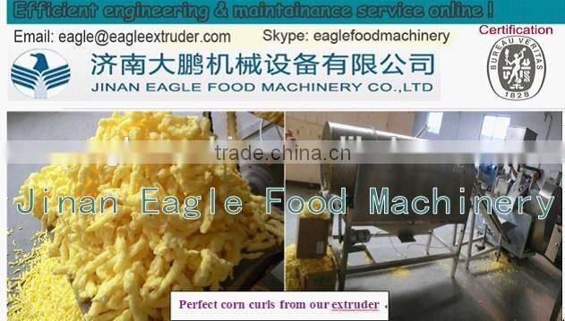 Jinan Eagle baked corn curls making extruder machine equipment processing line production plant