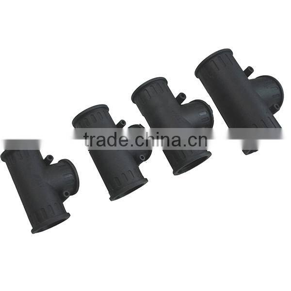Rubber connector flexible corrugated conduit connector