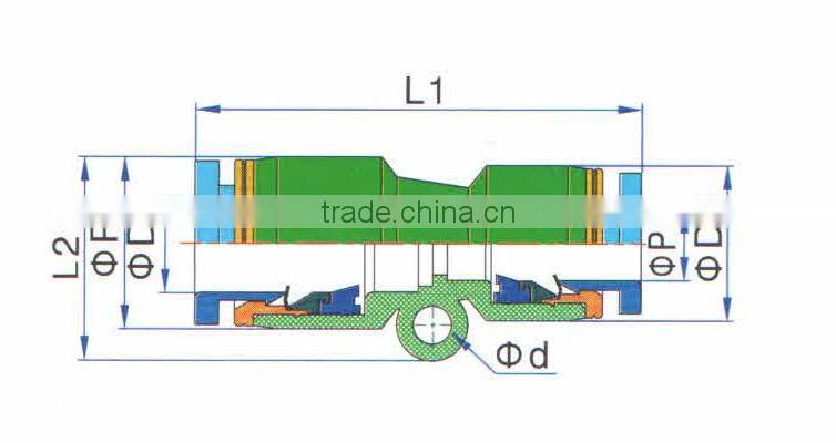 JULY pipe fitting plastic pneumatic air hose connector for pu tube