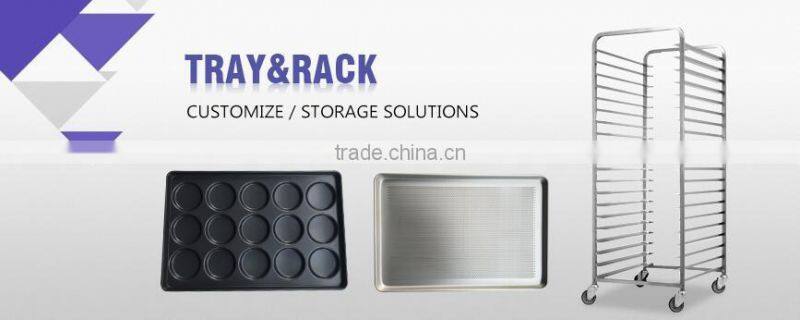 High quality non-stick teflon hamburger aluminum bakery trays 15 grooves loaf bread baking tray