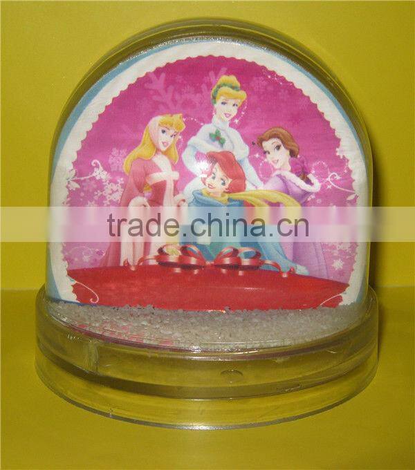 Custom snow globe photo frame snow globe