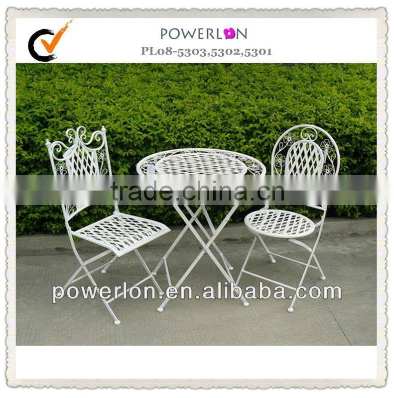 Elegant Waterproof Outdoor Antique Wrought Iron Patio Furniture