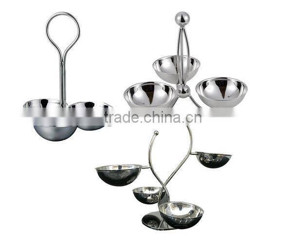 Stainless Steel Candy Nut Stand Serving Bowl Serveware with Handle