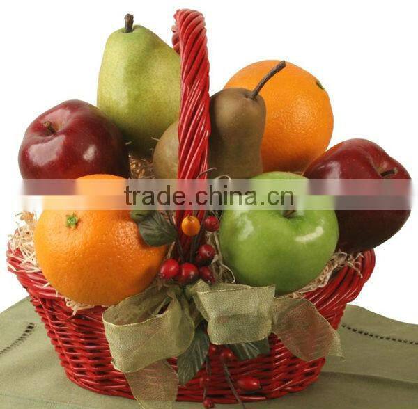 wholesale artificial willow fruit basket at Christmas