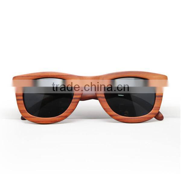2017 Fashion Rosewood OEM sunglasses summer design with logo printed