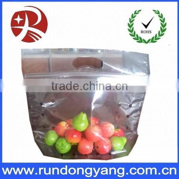 PE OPP LDPE Plastic slider zipper zip lock fruit protection packaging bag