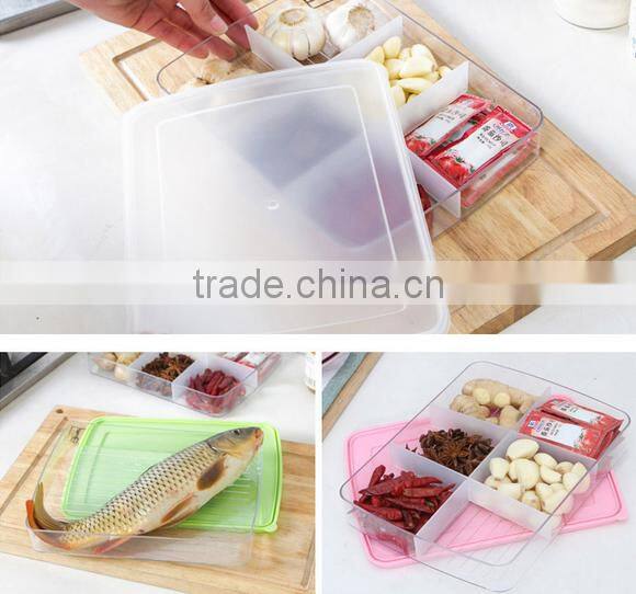 Wholesale Stock Small Order Kitchen Plastic Food Seal Crisper Box