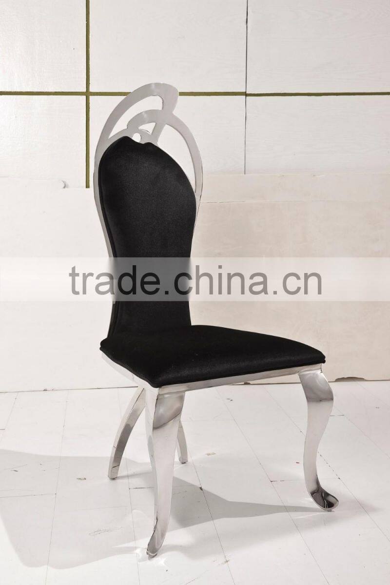 Special model customize dining chair stainless steel leg