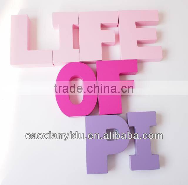 Wooden letters The Wedding Shoot Props*9*2.5CM on Sales 9 colour