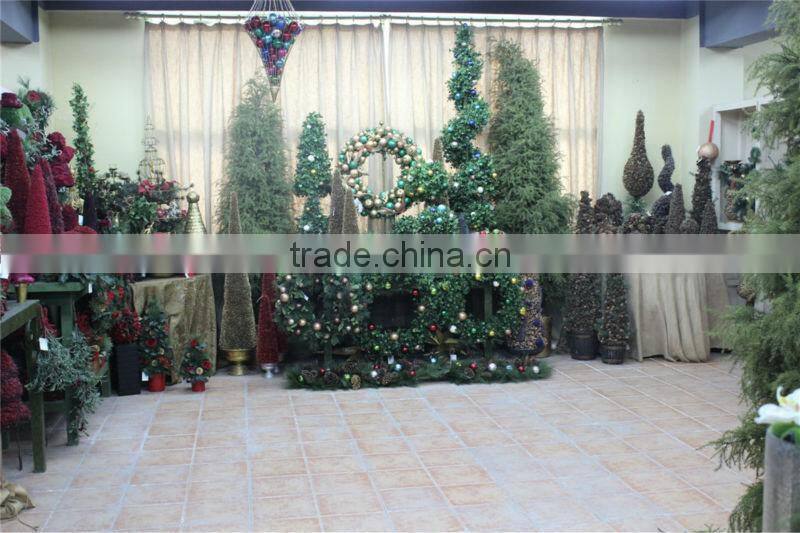 mini / huge artificial christmas pine tree / ring / flower for home / hotel / office (new christmas combination of Este-017 )