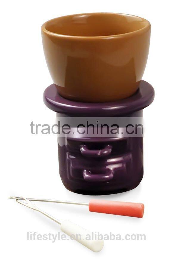 Chocolate Fondue Set, Ceramic Fondue Set