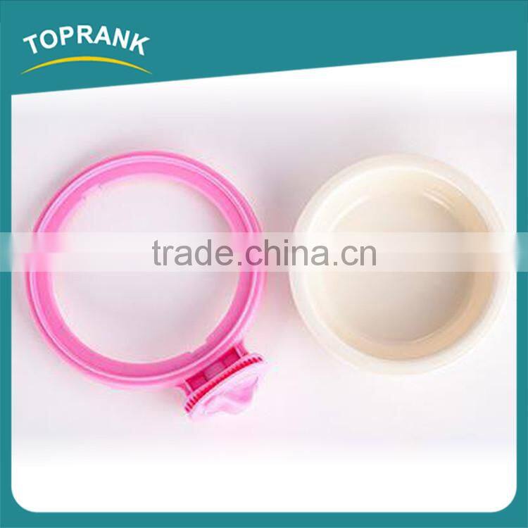 New design suspension fixed dog cage separable pet bowls hang PP double dog bowl