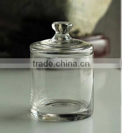 clear glass candy jar / storage jar