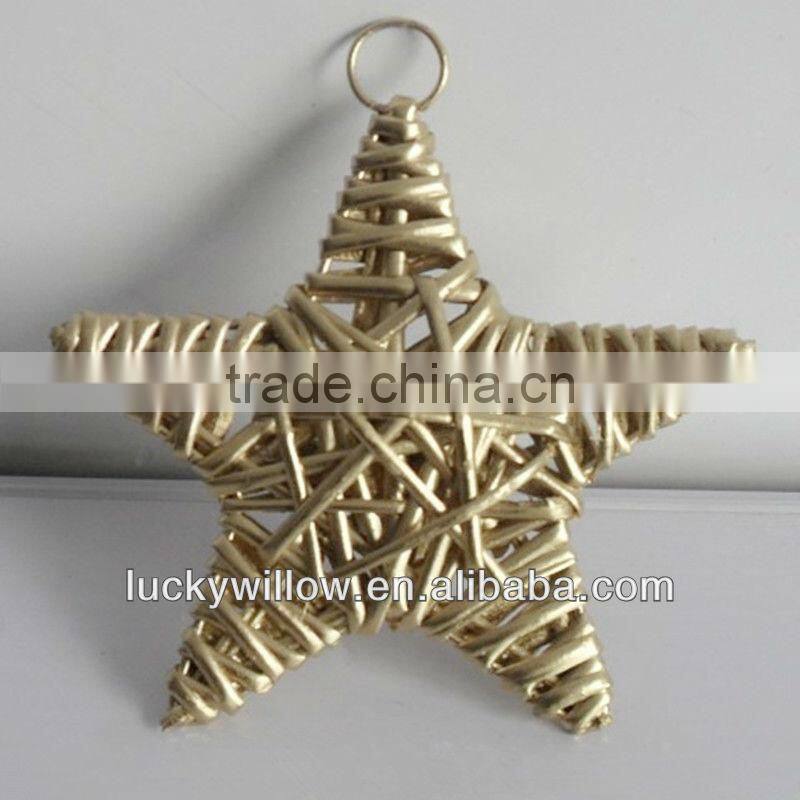 factory supply beautiful willow woven 2016 Christmas decoration