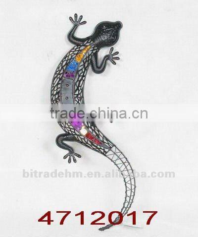 climbing metal lizard for decoration