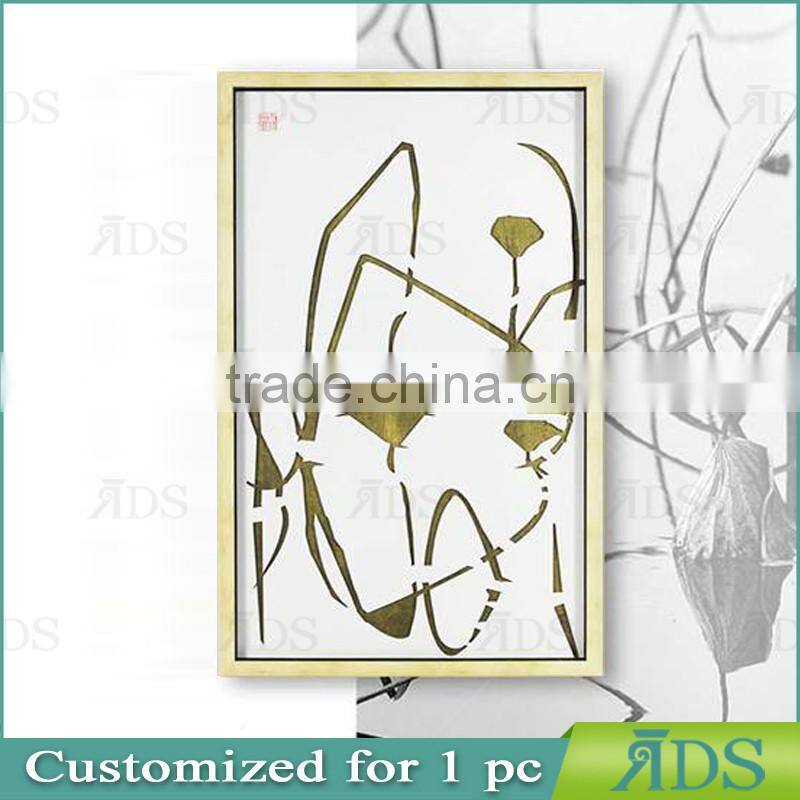 Framed Handmade Hollow Out Paper Hotel Decorative Wall Art