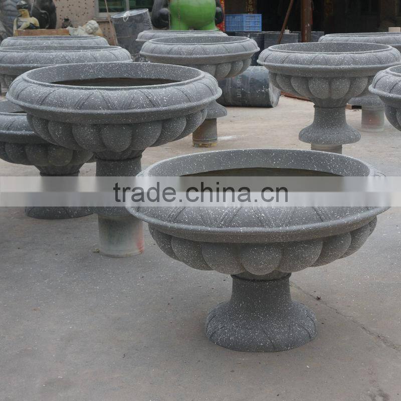 Fiberglass planter flowerpot