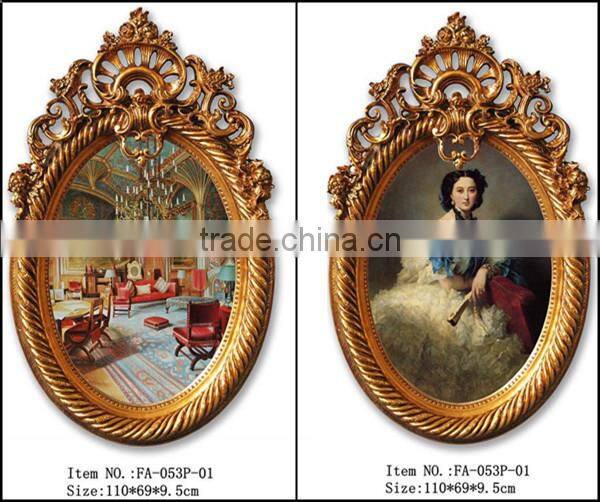 FA-053G-01 Leading vintage frames oil painting for wall decor