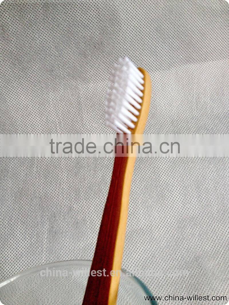 Hotel use bamboo toothbrush, bamboo handle toothbrush