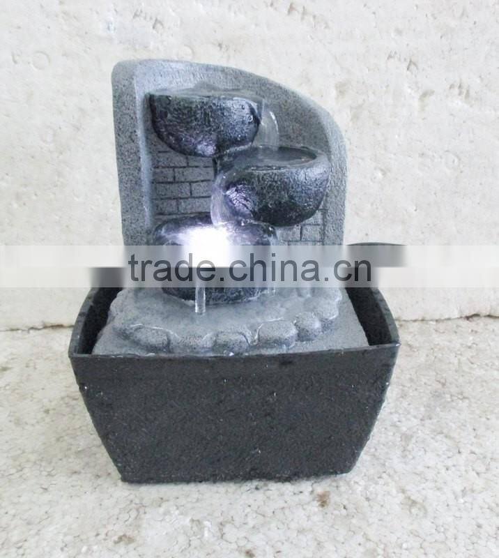Good Quality table water fountain with 3 bowls decoration