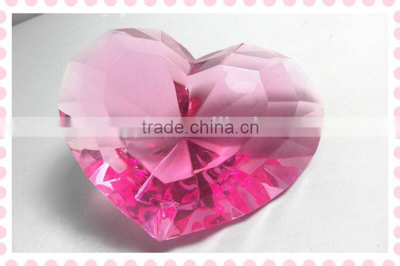 2014 NEW heart shade diamond acrylic wedding table decoration