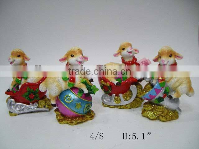 2015 christmas sheep figurine crafts