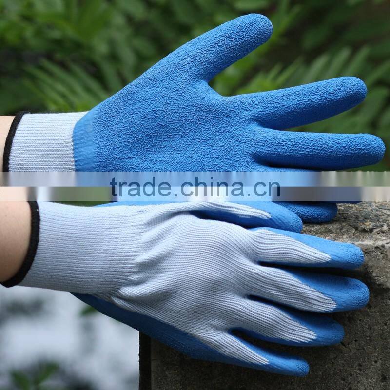 NMSAFETY PPE equipment blue rubber safety hand work gloves latex