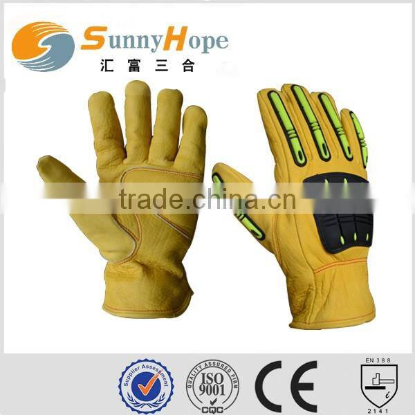 fashion mechanic gloves leather working gloves