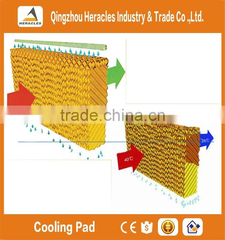 Heracles hot sale trade assurance cooling pad water air cooler for poultry farm and greenhouse