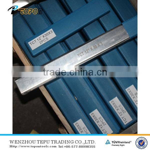 TCT Tungsten carbide woodworking planer blade knife for cutting both dry and soft wood