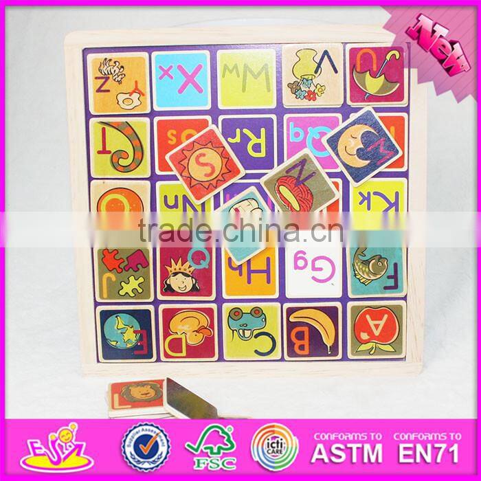 2016 brand new baby wooden scrabble toys for sale W14B069