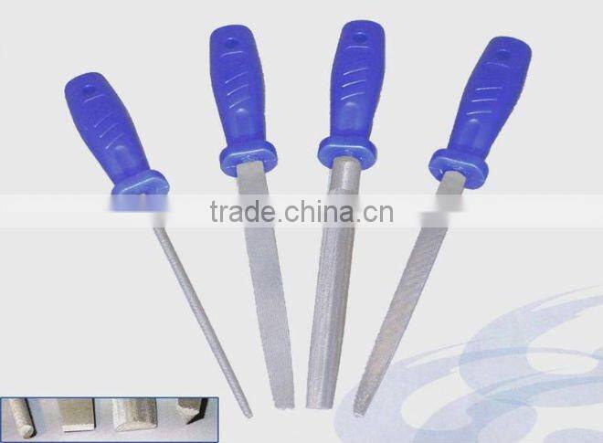 7 INCH SK-7 STEEL HAND FILE SET WITH PLASTIC HANDLE FOR WOODWORKING TOOLS