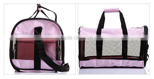 Durable oxford handle pet carrier foldable
