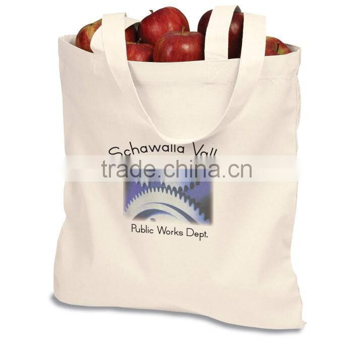 Eco-friendly Standard Size Plain Cotton Tote Bags
