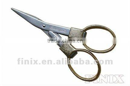 3.75" Satin Copper Coating Color Handle Folding Scissors