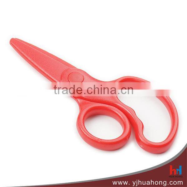 5.25" left hand promotional plastic handle student scissors (HA-07B)