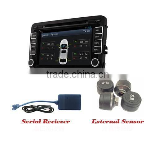Car DVD TPMS With 4 External Sensors Tyre Pressure Monitoring System