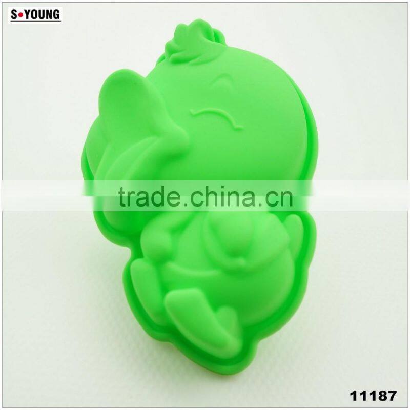 11187 Funny animal cake mold silicone duck mold
