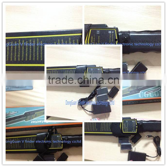 Super Body Scanner Hand Held Metal Detectors / superwand handy detectors with led lights
