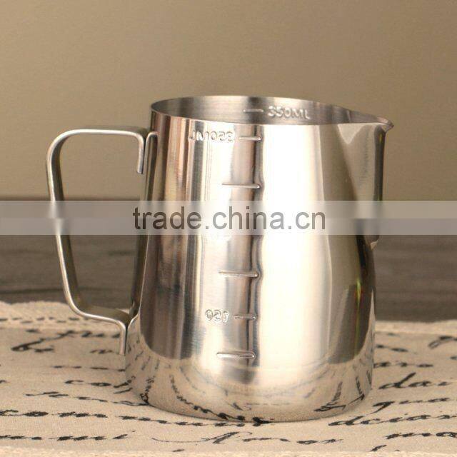 Kitchen Stainless Steel measuring cup Milk Frothing Jug Classic Creamer Pitcher