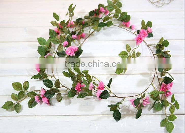 artificial small rose flower garland