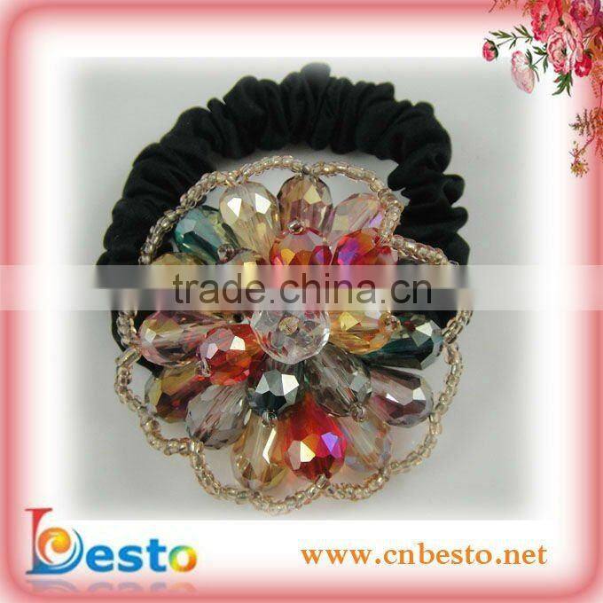J0001 Lady fashion elastic gold acrylic rhinestone bracelet for any occasion