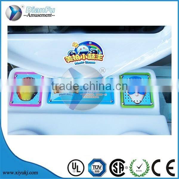 Hot sell in USA drum and music game machine photo taking game machine for sale
