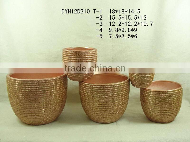 hot sell various shapes ceramic flower pots