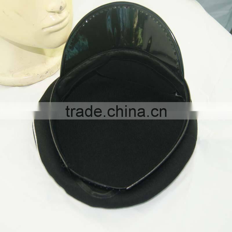 security cap airline pilot cap black military peaked cap custom