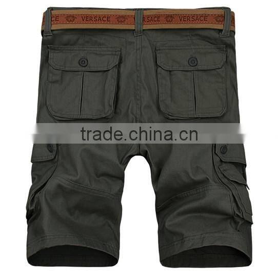 Vintage military army cargo shorts in slim fit