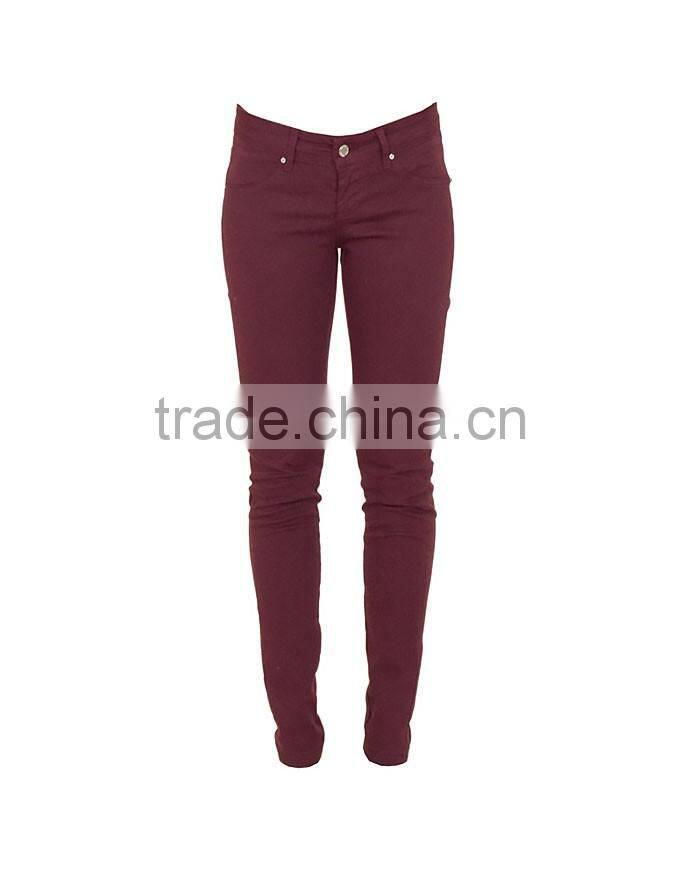 2015 New Arrival Sexy Wine Red Fashion Women Jogger Pants Wholesale