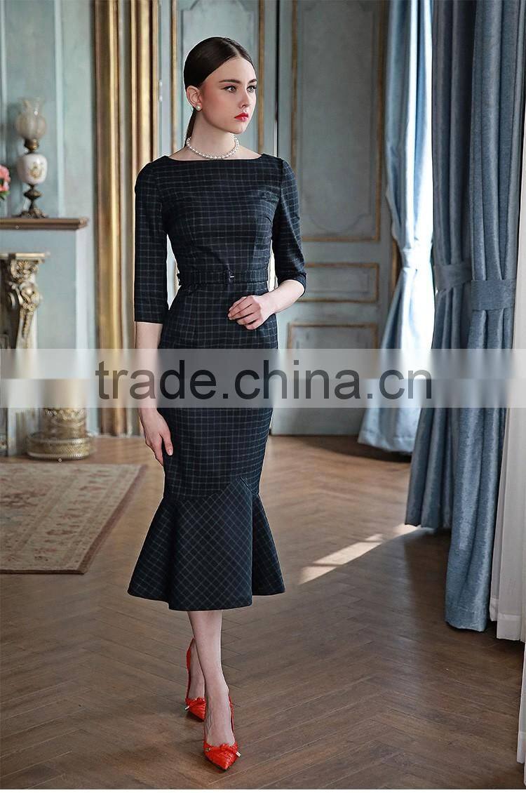 Fashion Design Ladies Elegent Fishtail Long Dress