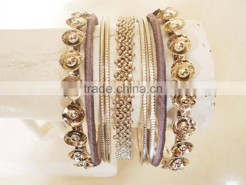 golden metal bangles